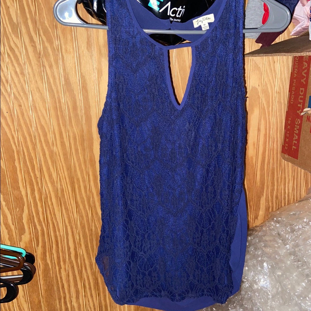 Navy Blue Tank Top